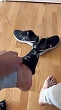 Taking My Shoes Off After Coming Home From the Gym snapshot 8