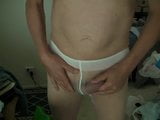 Witte panty en open teenhakken snapshot 11