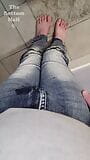 Trying to make it to the toilet before losing control and soaking my favorite skinny jeans POV snapshot 4