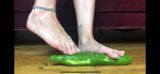 Toenails scratching cucumber snapshot 1