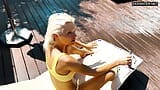 Yellow swimsuit blonde perfection Zazie Skymm snapshot 3