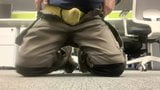 A quick wank under the office desk snapshot 4