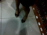 Beauty girl in pantyhose & peep toes part 1 snapshot 7