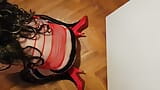 Nice masturbation in a women's outfit snapshot 2