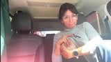 Enseñando tetas y coño en el coche 2 snapshot 19