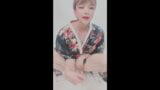 sexy femboy is a geisha masturbating her cock no hands cum snapshot 15