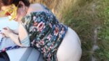 Fucking in the field - Russian outdoor sex snapshot 9