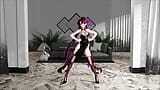 Li Sushang Honkai Удар, хентай MMD, 3D танец бас-рыцарь - user2756983 - фиолетовый фитиль, цвет, правка Smixix snapshot 3