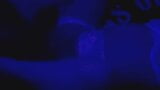 Black light fun with sexy pregnant MILF snapshot 11