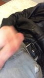 Cum on leather jacket snapshot 2