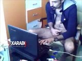 Muslim Arab hunk busted at the office - Arab Gay snapshot 1