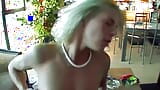 A tattooed blonde lady from Germany pleasing a cock in POV snapshot 17