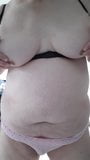 Rubbing with wifes bra and panties snapshot 5