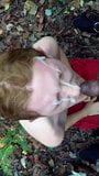 Мясистая сперма на лице в лесу snapshot 7