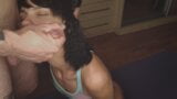 Yoga class suddenly turned into anal training. Cum on face. snapshot 17