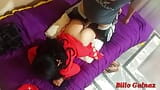 Hete Indische Bhabhi heeft seks met duidelijke Hindi-audio snapshot 5