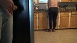 Stepmom almost caught me but finally I CUM over her ass!!! snapshot 2