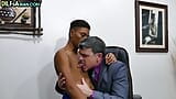 Business DILF fucks Asia twink in office and gets fucked snapshot 2