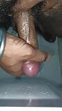 Indian middle age man massage his pennis with oil and gel snapshot 5