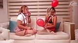 Inflating with Balloons and Rubbing to Excite You Like Never Before. Kylei Ellish and Ann Rides snapshot 5