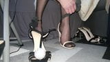 change heels in pantyhose feet snapshot 9
