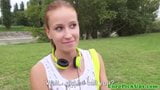 Pulled redhead euro babe spoils guys in park snapshot 2