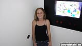 Alyssa Hart First Black Fuckin' Cock Sucking Dick in Disgusto Glory Hole Tiny Tits, NO SUCK BALLZ! snapshot 1