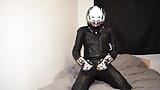 I wank and cum on my boots in my biker gear snapshot 4