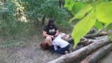 Ich habe einen Fremden im Wald in den Mund gefickt - Lesbian-Candy snapshot 4