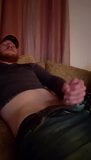 Ginger redneck stroking on the couch snapshot 8