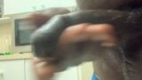 Jerking Off Black Cock And Cum While Making Breakfast (Big Cum Load) snapshot 3