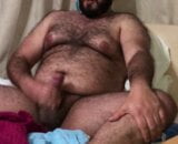 Hairy uncut bear cub jerking off a 3-day load snapshot 1