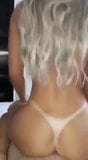 gray-haired girl on dick in a condom snapshot 9