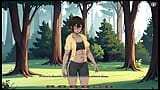Sexe tomboy dans la forêt, jeu HENTAI, épisode 2, footjob torride sous la tente ! snapshot 6