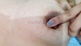 Nipple Masturbation - Licking My Huge Nipple snapshot 13