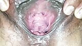 Gaping my fat and hairy pussy snapshot 8