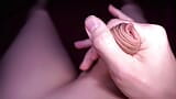 Closeup POV of an oiled girlcock pulling away the foreskin while getting harder for you snapshot 20