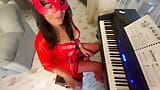 Hot step-mom feeding her ass and pussy with piano teacher snapshot 11