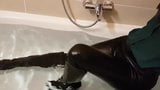 Versace high heel leather boots soaking wet snapshot 10