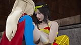 Supergirl x Wonderwoman, öffentlicher Sex, Transe snapshot 20