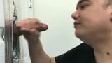 Cute uncut latino visits the gloryhole snapshot 15