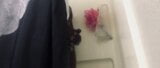 Jerking my huge black uncut cock inside shower - Soapy Jerking - Jerkoff Jackoff snapshot 1