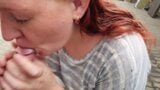 Backyard MILF Blowjob and Cum Swallow snapshot 11