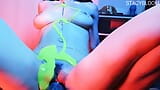 Webcam show Stacy Bloom - pussy oump and fisting with slime toy.. snapshot 4