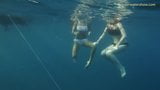 Naked girls on Tenerife having fun in the water snapshot 7