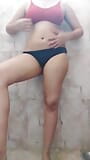 Hot desi cousin bathing video snapshot 4