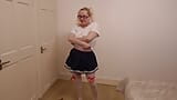 Danse de strip-tease en uniforme scolaire japonais sexy snapshot 6