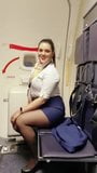 sexy curvy flight attendant snapshot 3