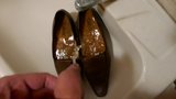 Piss in wifes brown work shoes snapshot 5