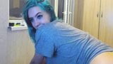 Alternative girl bending over snapshot 6